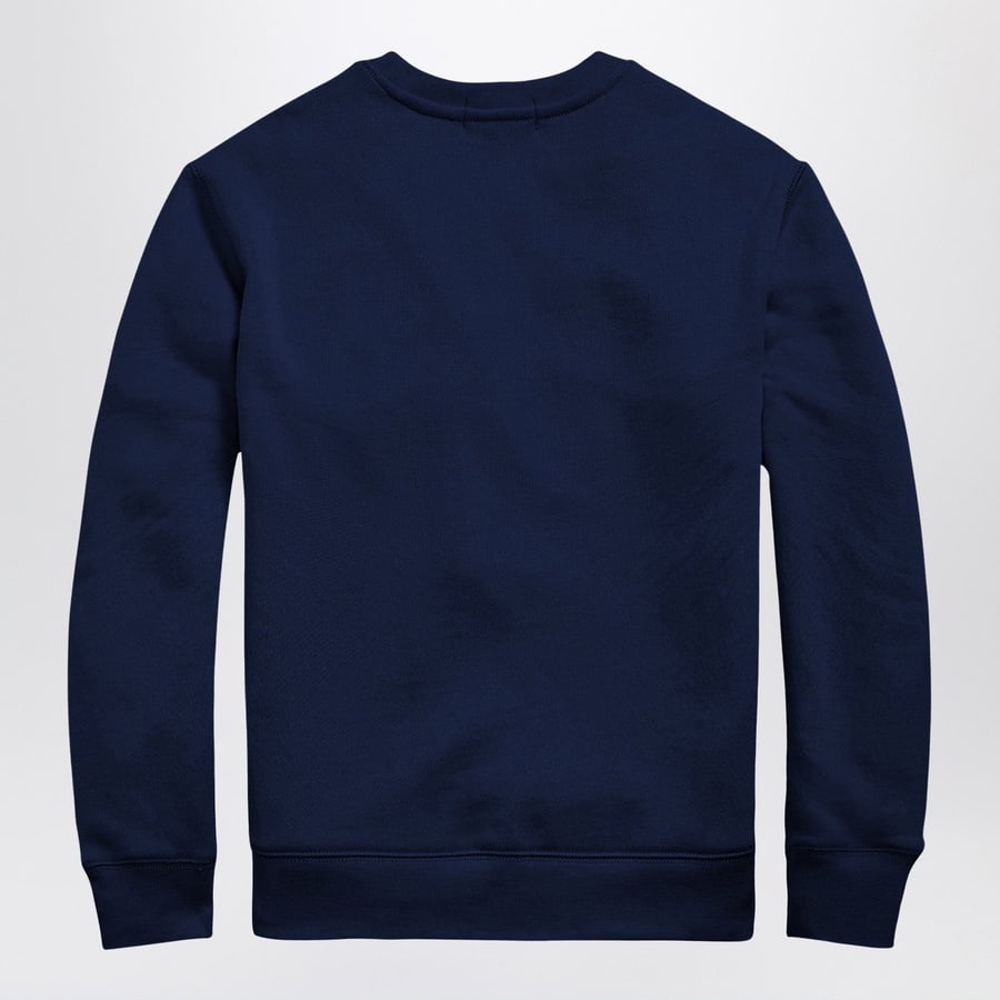 Polo Ralph Lauren Felpa blu navy in misto cotone, view 2
