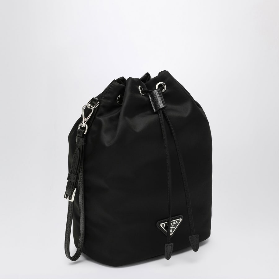 Prada Pouch nera in Re-Nylon, view 3