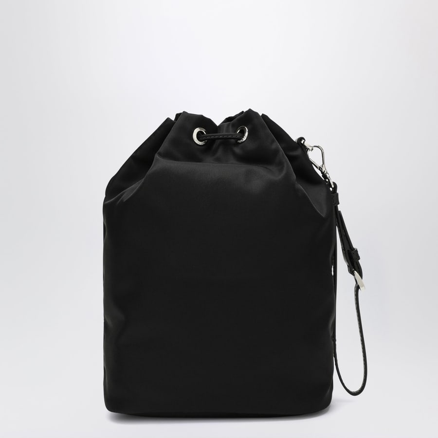 Prada Pouch nera in Re-Nylon, view 4