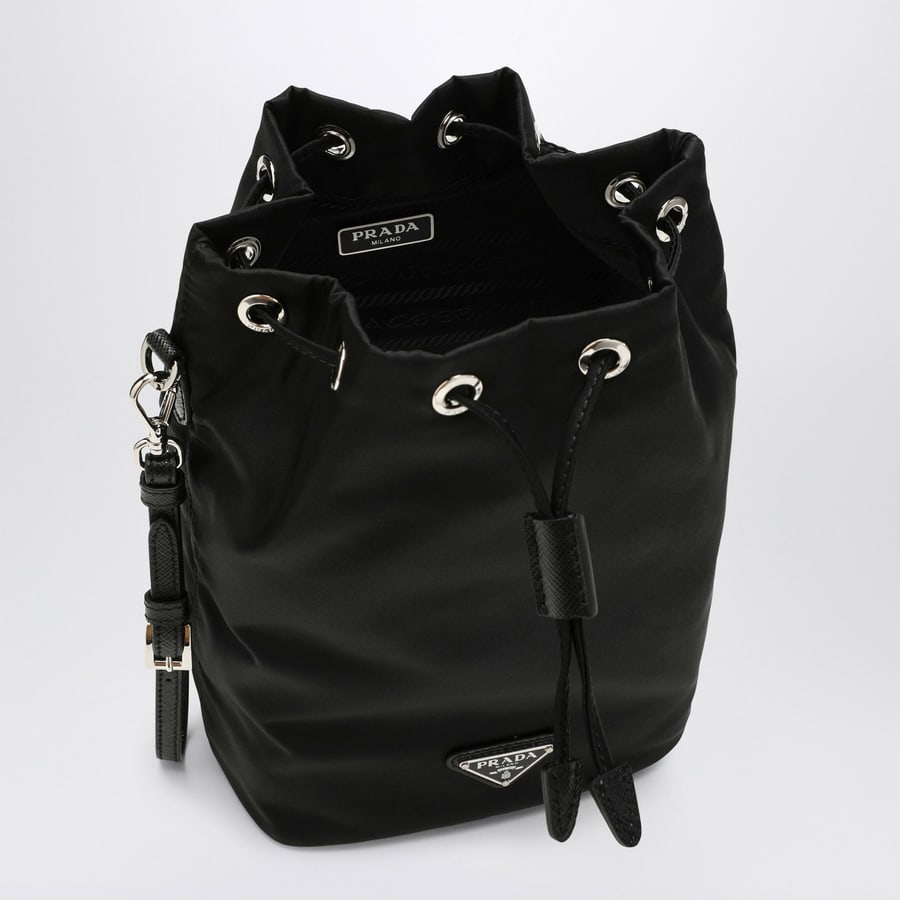 Prada Pouch nera in Re-Nylon, view 5