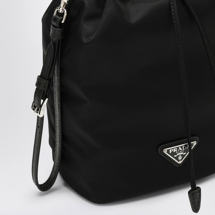Prada Pouch nera in Re-Nylon, view 6