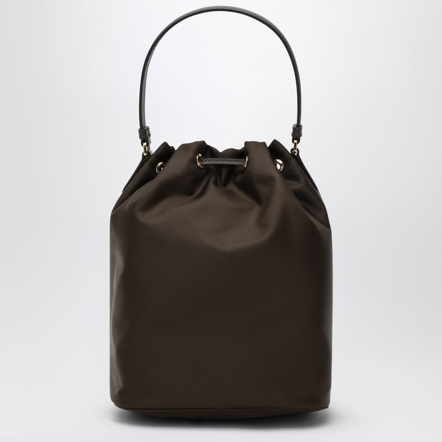Prada Secchiello Prada Duet marrone bruciato in Re-Nylon, view 4