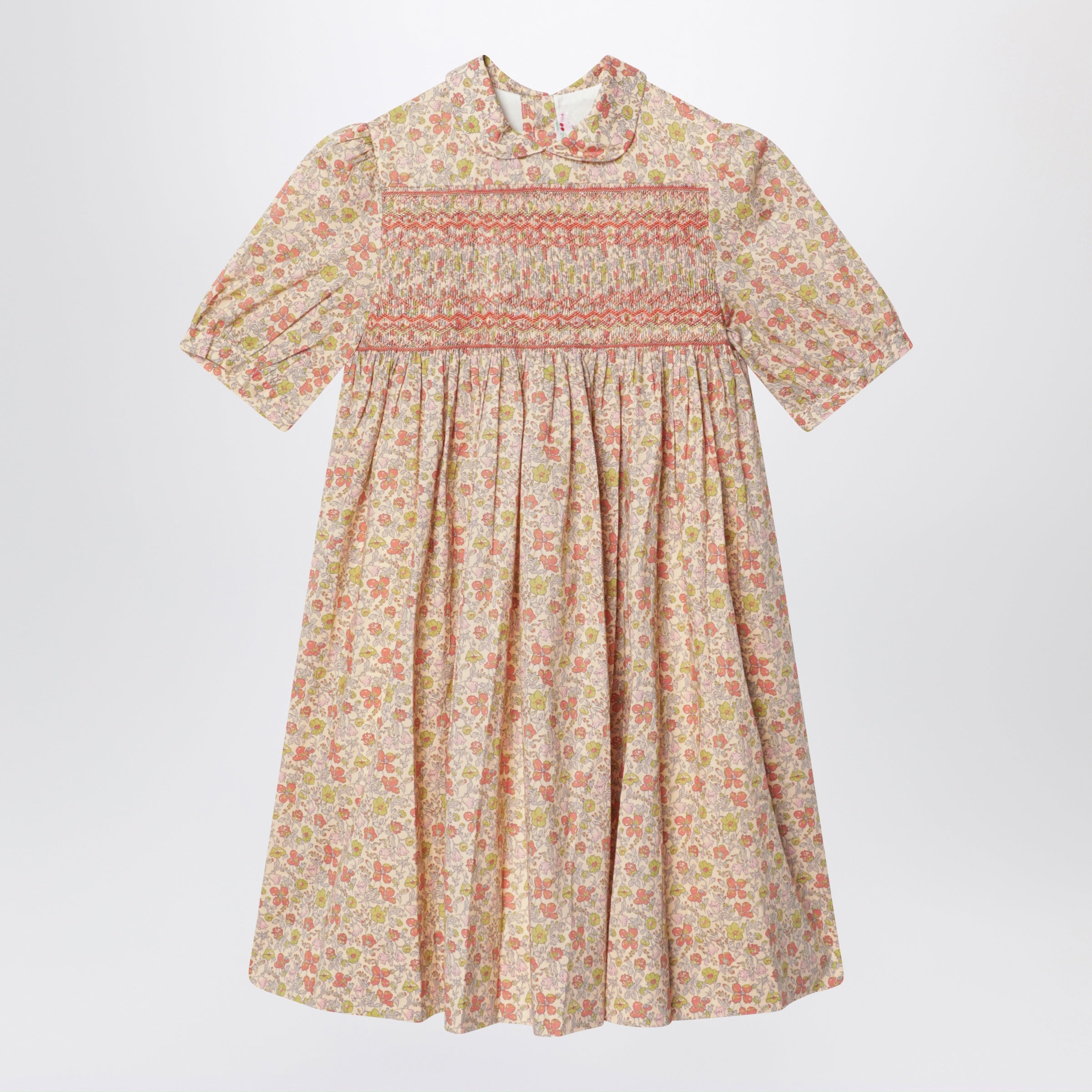 BONPOINT Abito con smock in tessuto Liberty