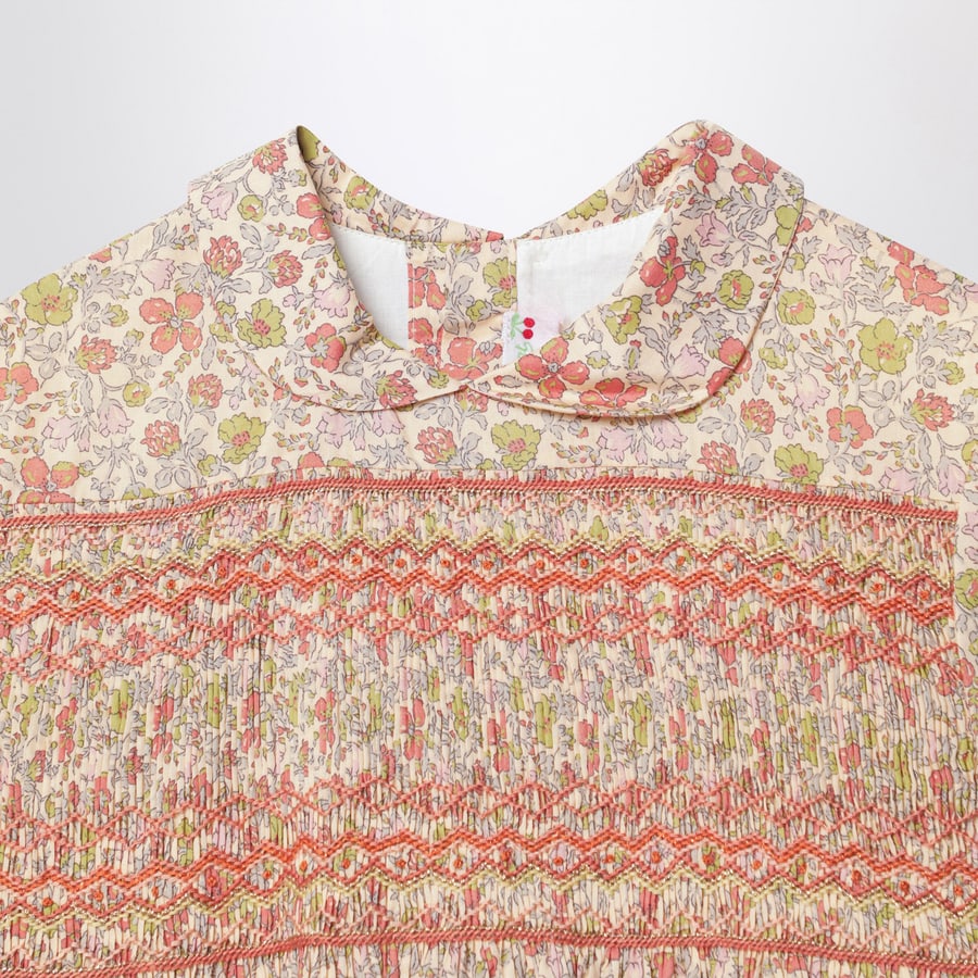 BONPOINT Abito con smock in tessuto Liberty, view 3