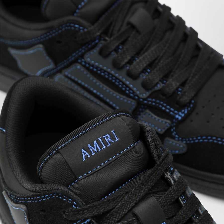 Amiri Sneakers Skel Top in pelle nere, view 5
