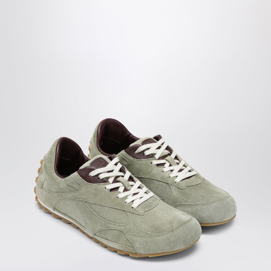 Bottega Veneta Sneaker Orbit Flash in suede verde, view 2