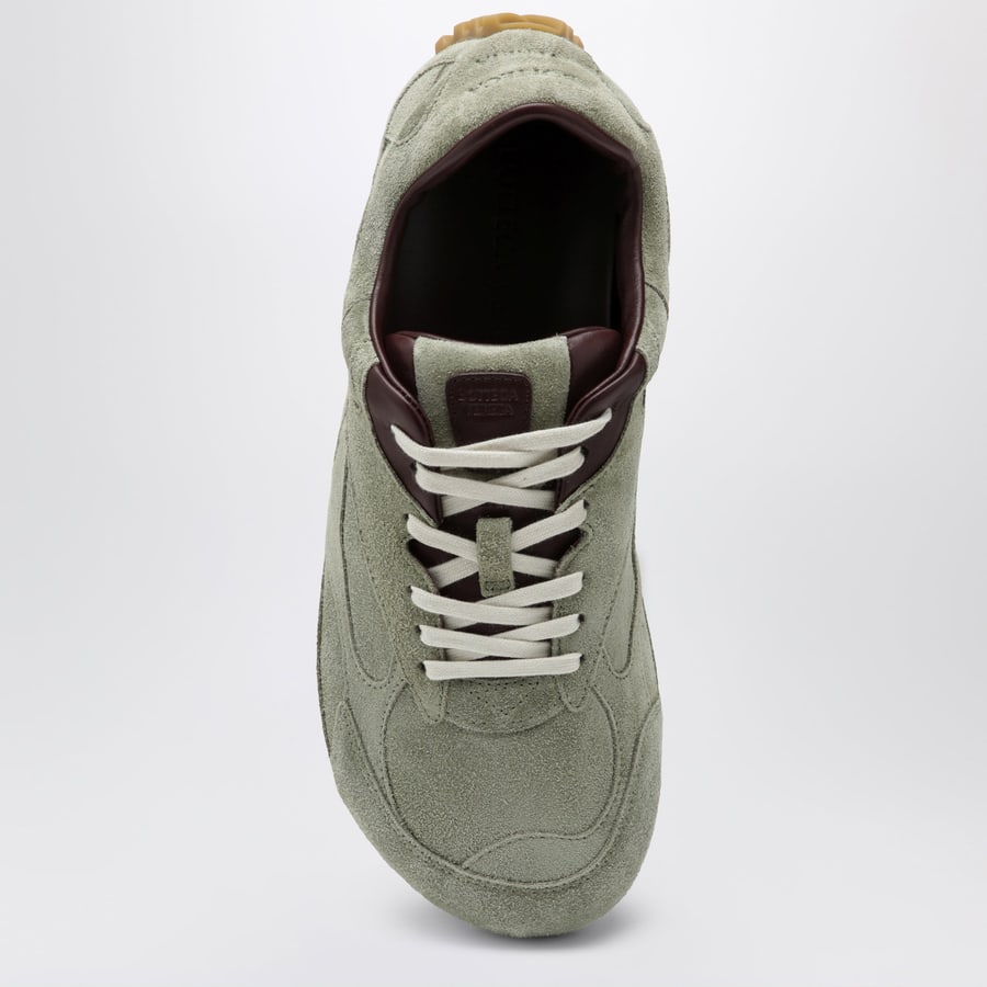 Bottega Veneta Sneaker Orbit Flash in suede verde, view 3