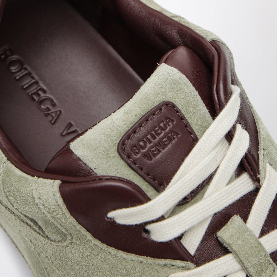 Bottega Veneta Sneaker Orbit Flash in suede verde, view 5