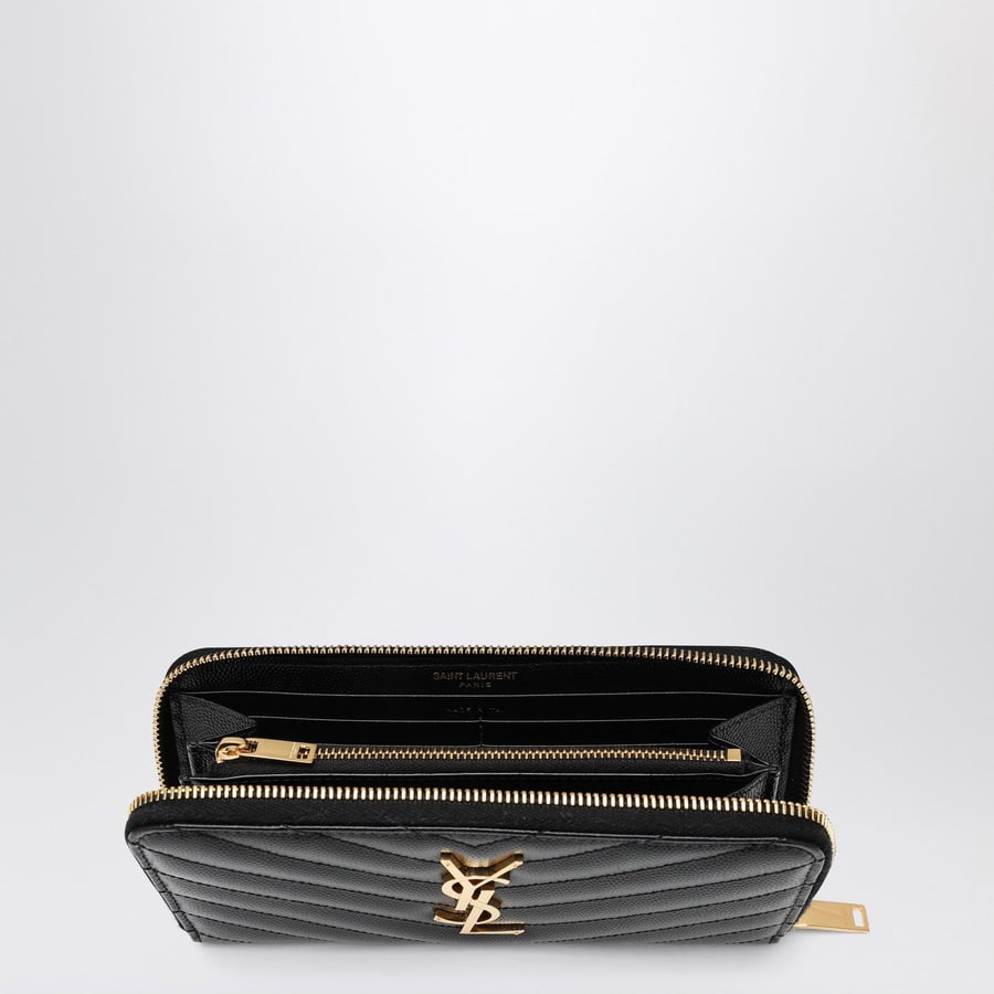 Saint Laurent Portafoglio Cassandre matelassé nero, view 3