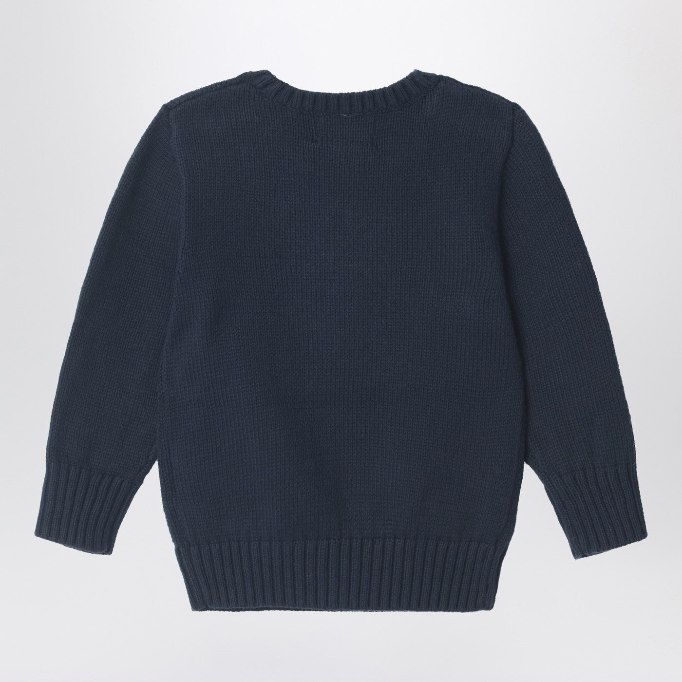 Polo Ralph Lauren Maglione Polo Bear blu navy in cotone, view 2