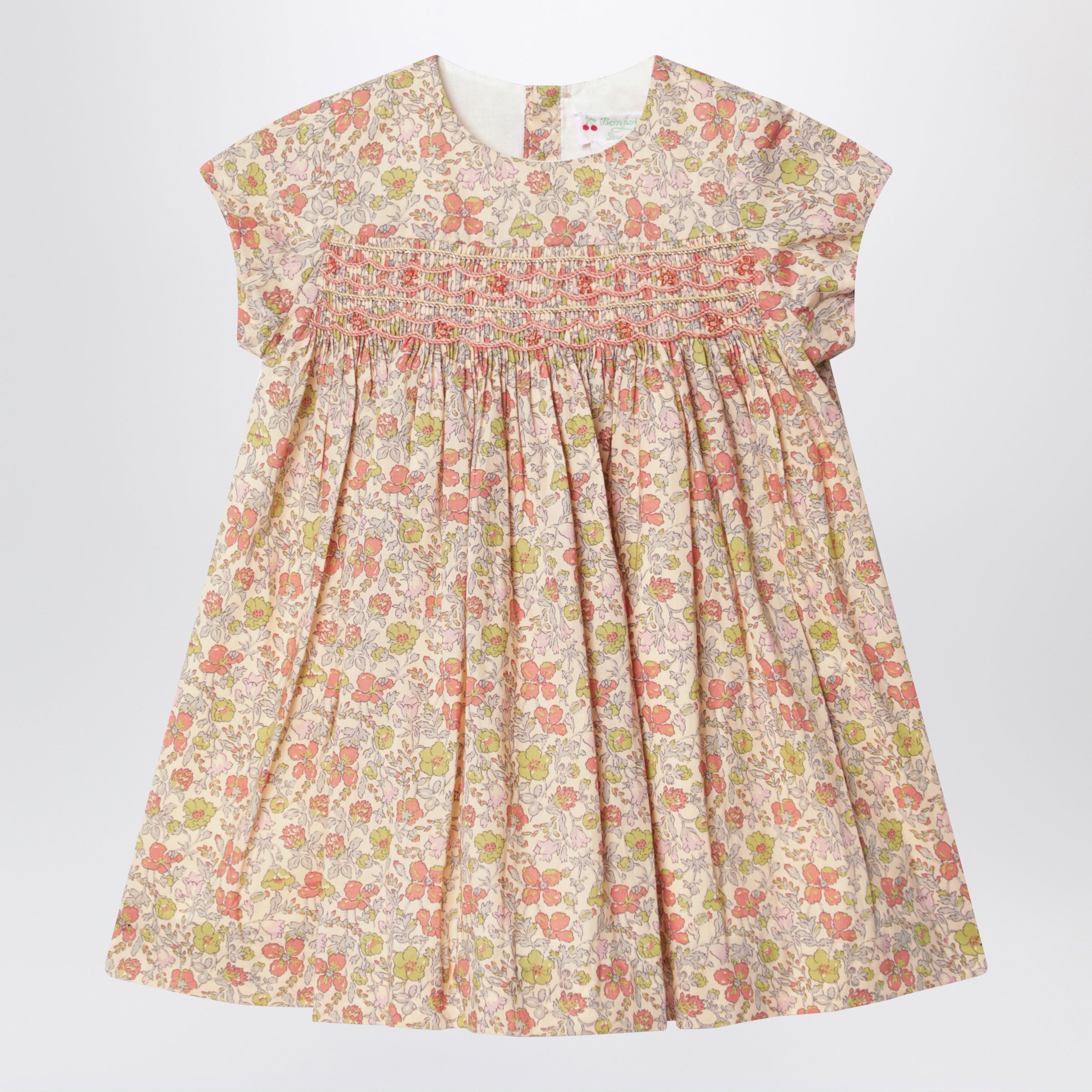 BONPOINT Abito con smock in tessuto Liberty