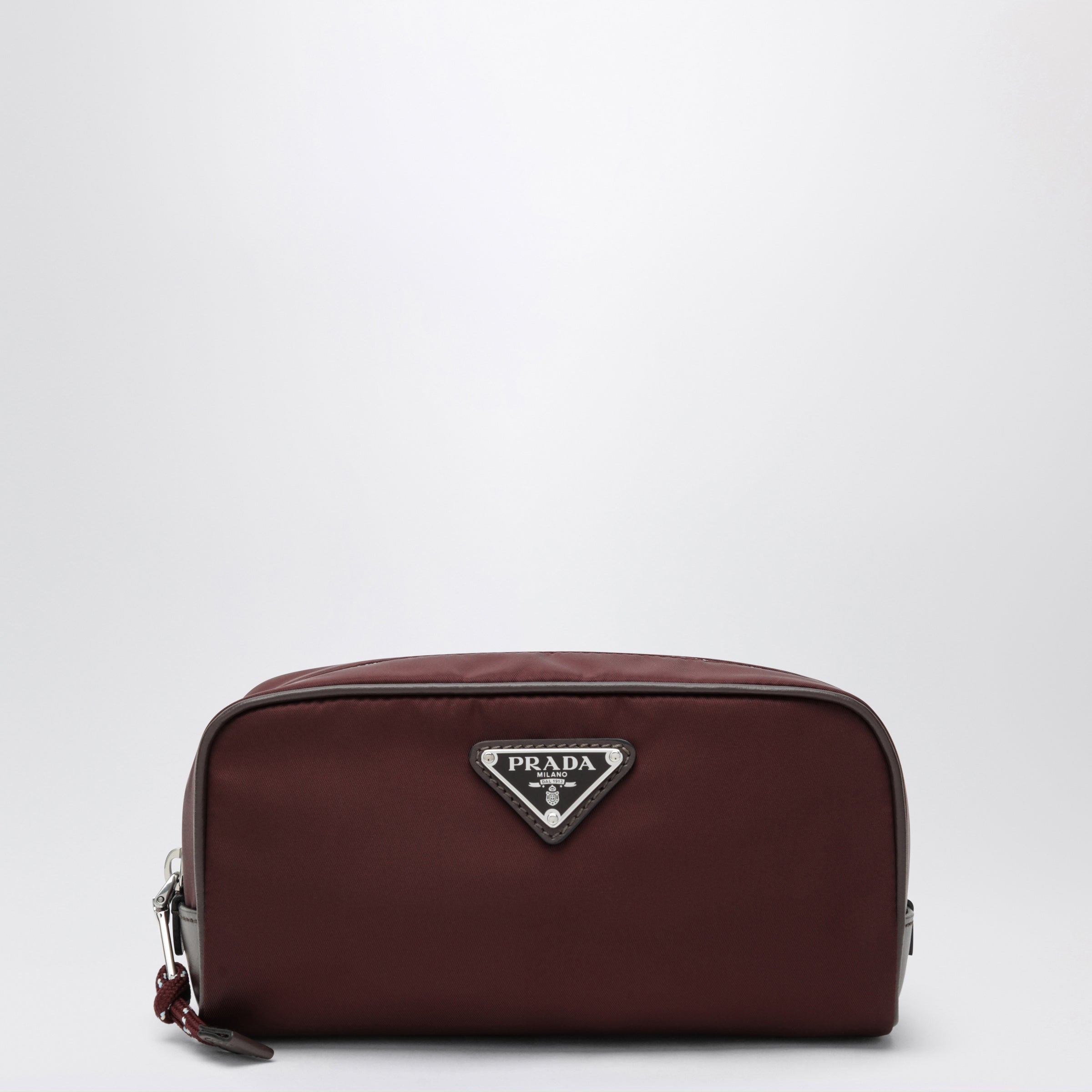 Prada Contenitore Speedrock in Re-Nylon e pelle bordeaux