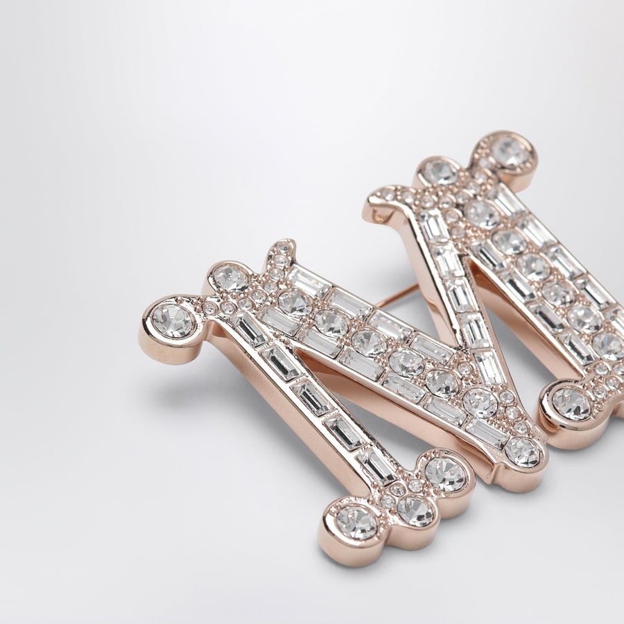Max Mara Spilla Monogram con microcristalli in metallo, view 2