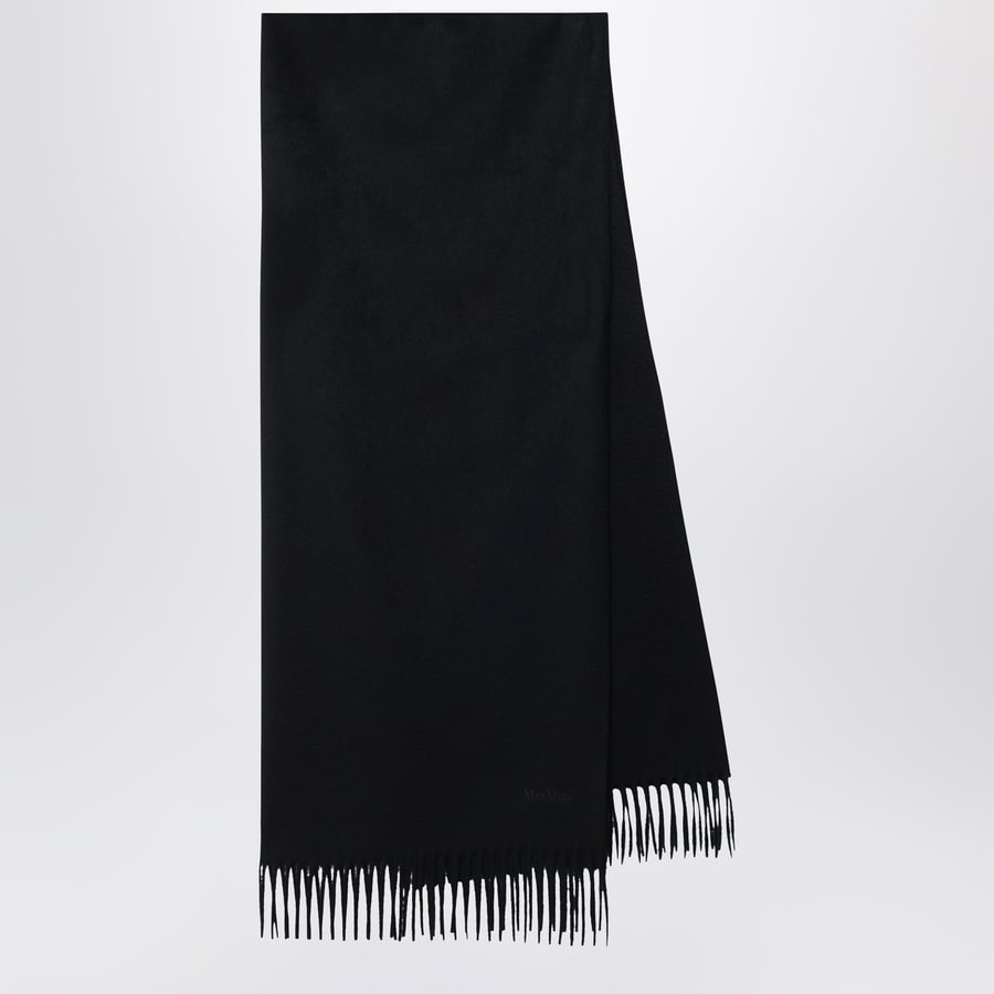 Max Mara Sciarpa nera in cashmere