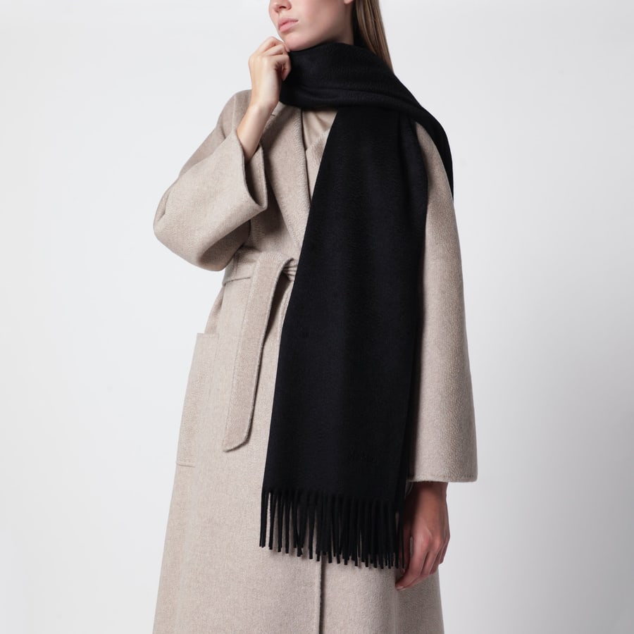 Max Mara Sciarpa nera in cashmere, view 2