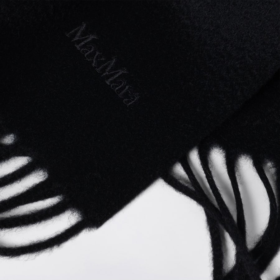 Max Mara Sciarpa nera in cashmere, view 4
