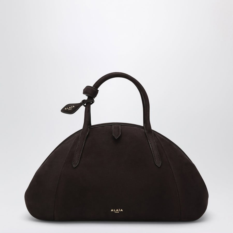 Alaïa Borsa con manico in nabuk marrone