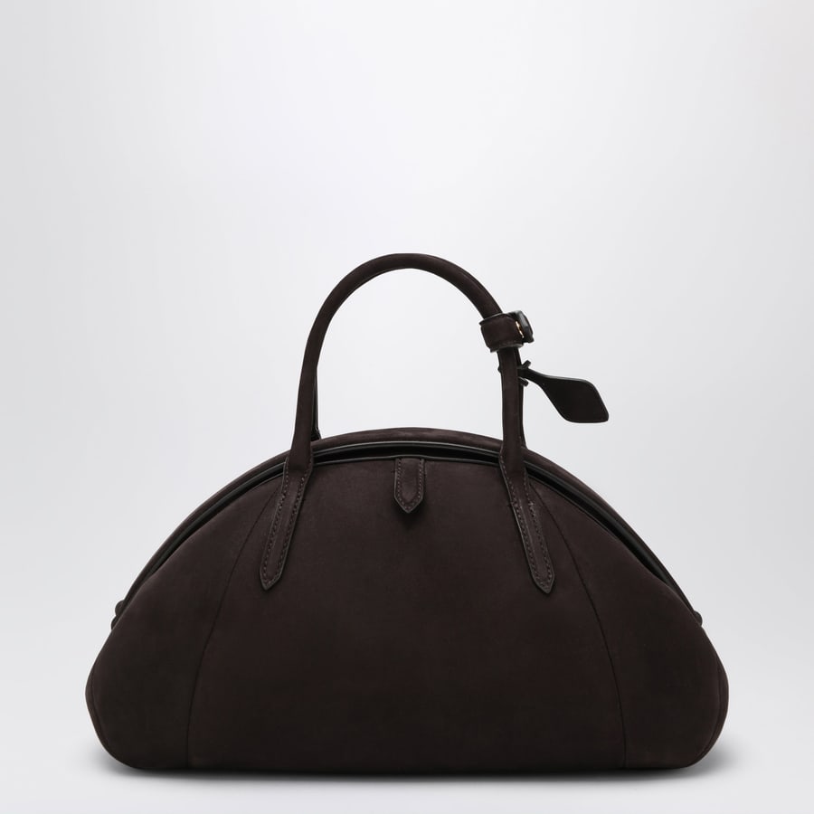 Alaïa Borsa con manico in nabuk marrone, view 4