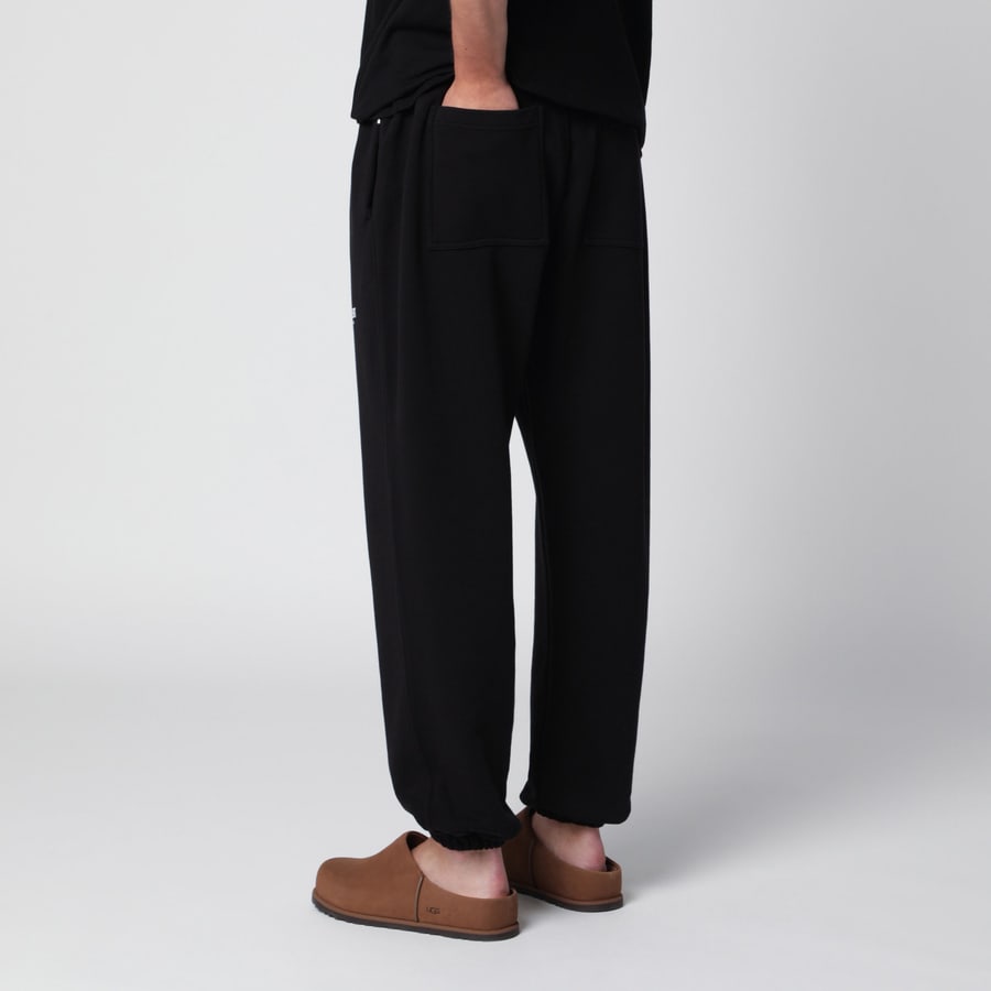 REPRESENT Pantalone jogging nero in cotone, view 4