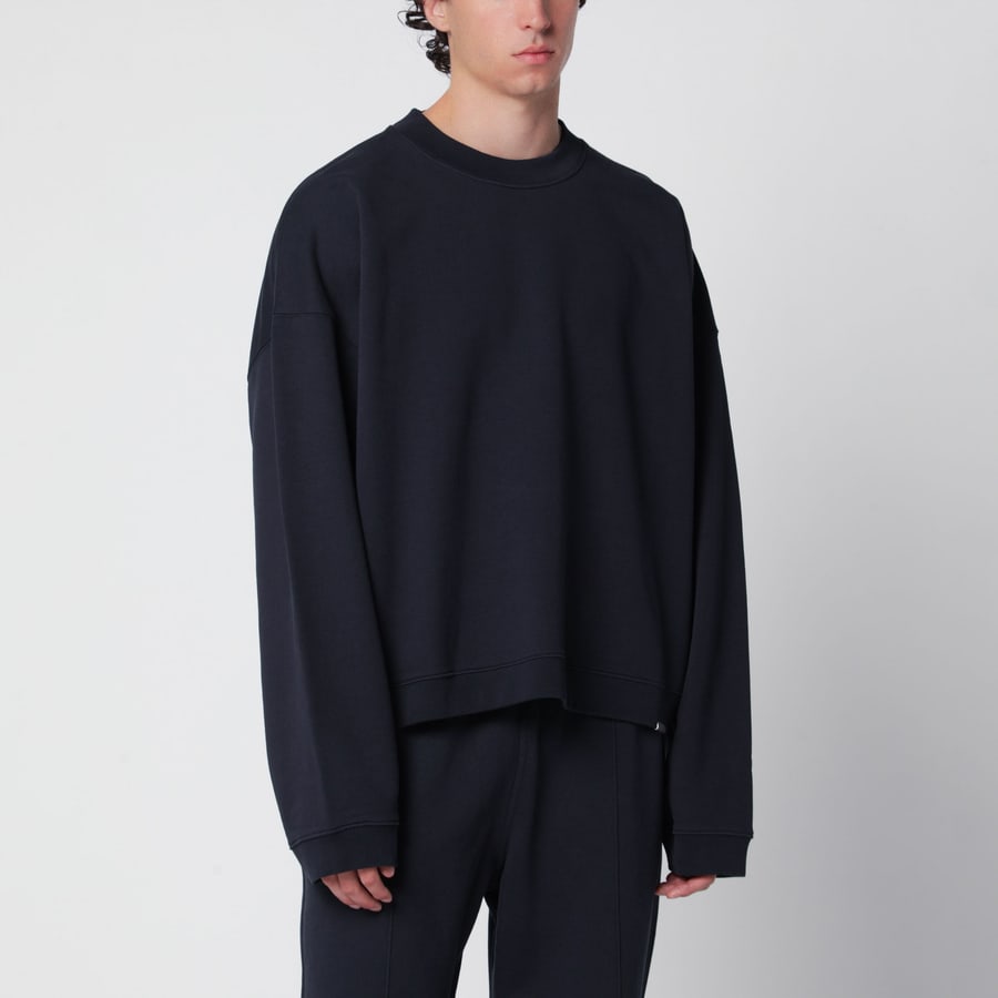 REPRESENT Felpa girocollo blu notte in cotone