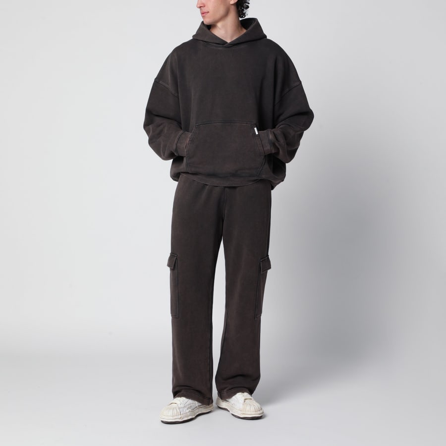 REPRESENT Pantaloni jogging cargo color caffè, view 2