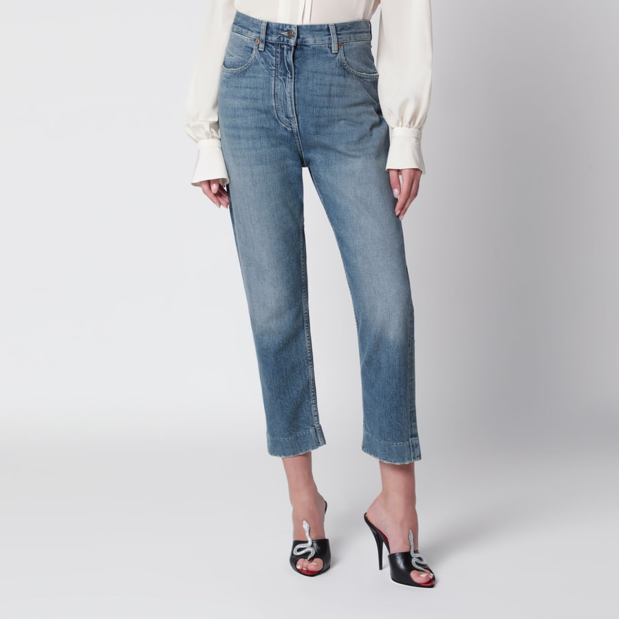 Valentino Garavani Jeans blu medio con VPatch sul retro