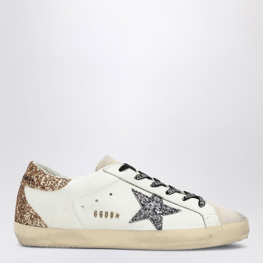 Golden Goose Sneakers Super-Star bianca/argento/oro