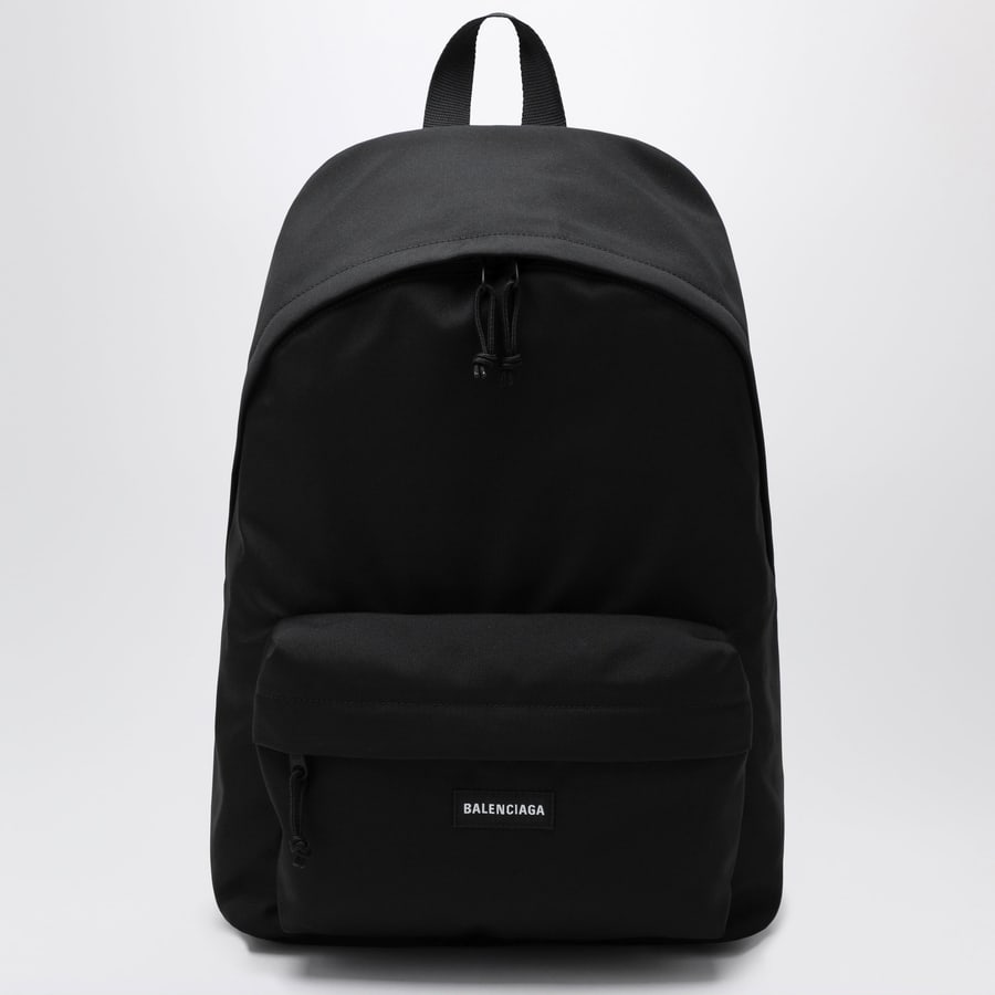 Balenciaga Zaino Explorer nero con patch logo