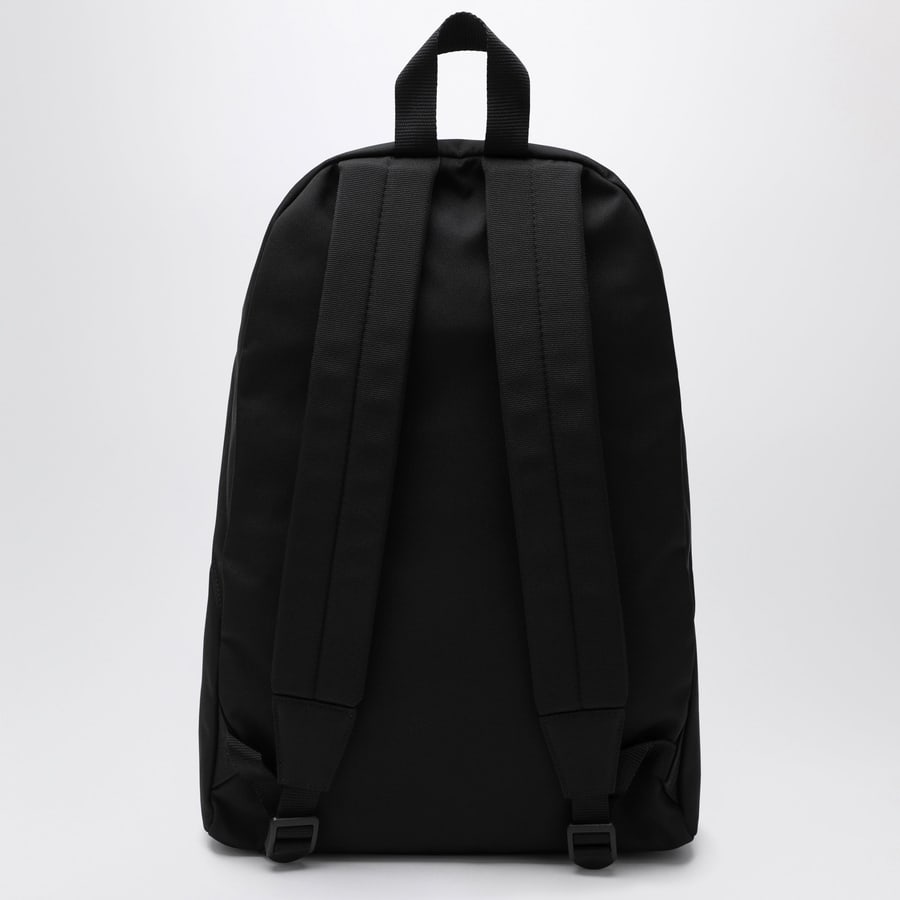 Balenciaga Zaino Explorer nero con patch logo, view 4