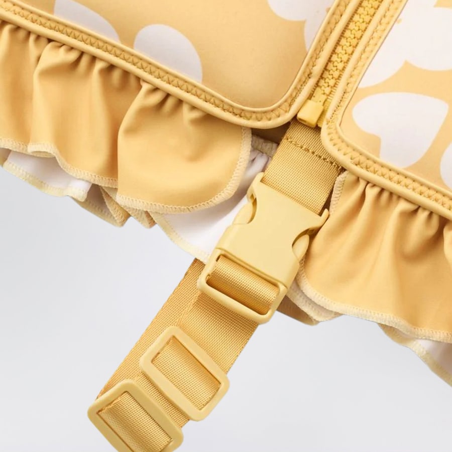 LIEWOOD Gilet salvagente giallo con stampa a fiori, view 4