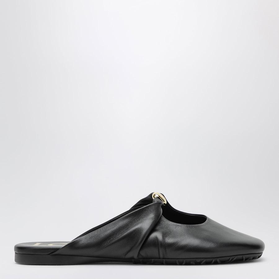 Loewe Sabot Pebble in nappa di agnello neri
