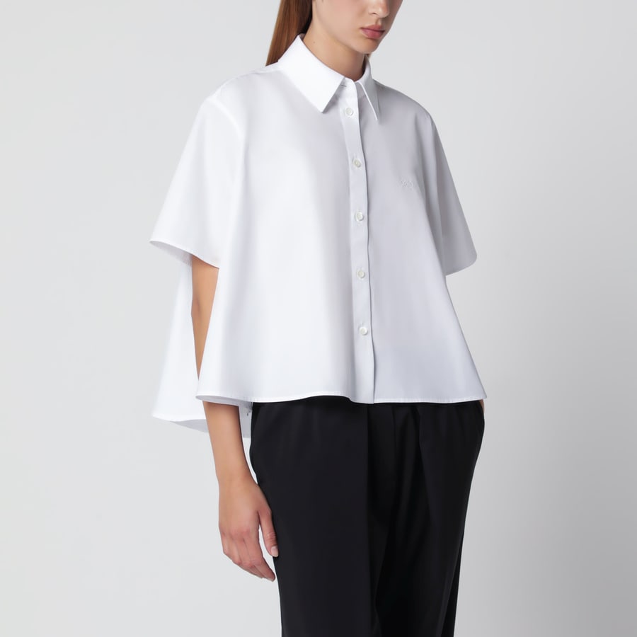 Loewe Camicia a trapezio bianca in cotone