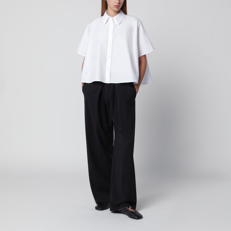 Loewe Camicia a trapezio bianca in cotone, view 2