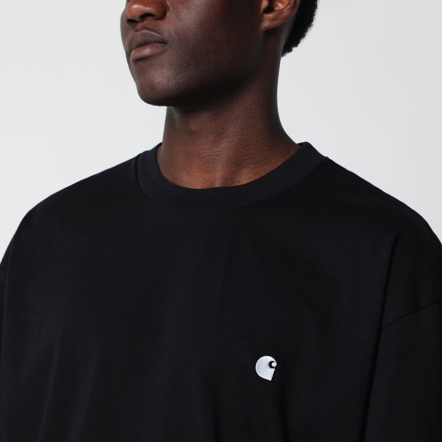 Carhartt WIP S/S Madison T-Shirt nera, view 4