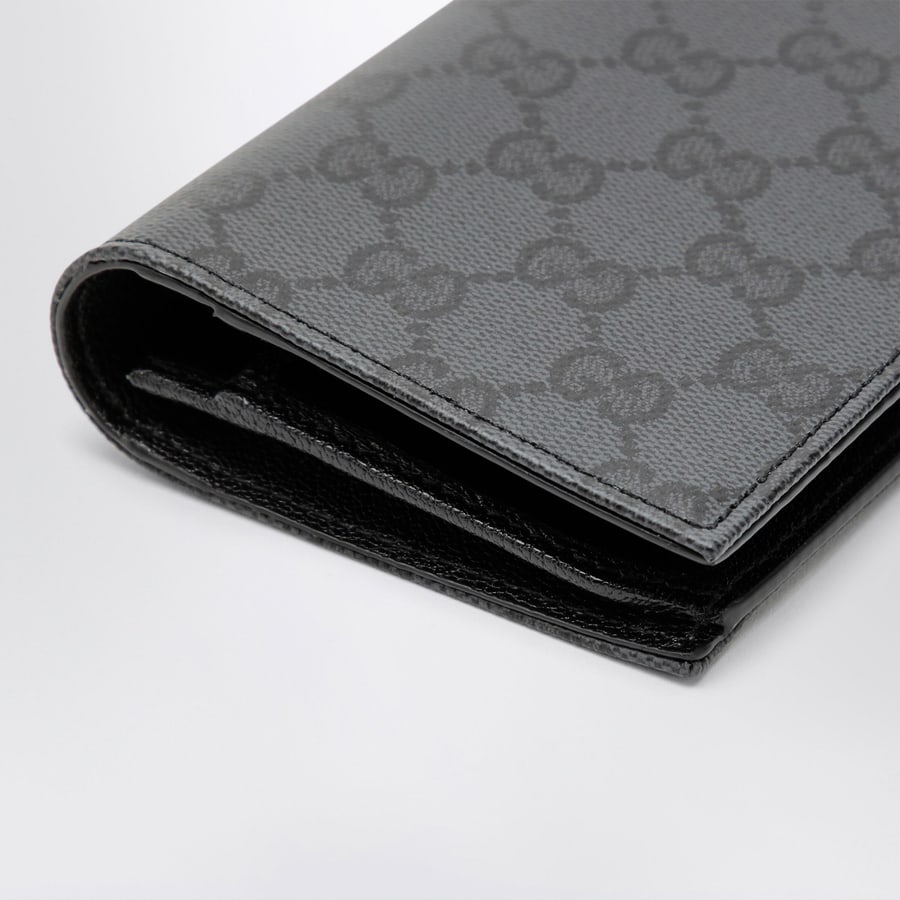 Gucci Portafoglio lungo Essence Classic in tessuto GG nero, view 4