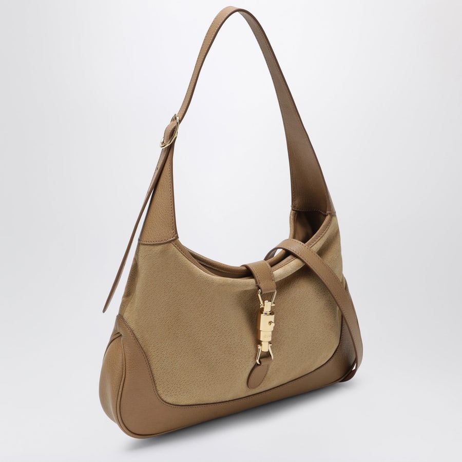 Gucci Borsa a spalla Gucci Jackie 1961 misura media color sabbia, view 3