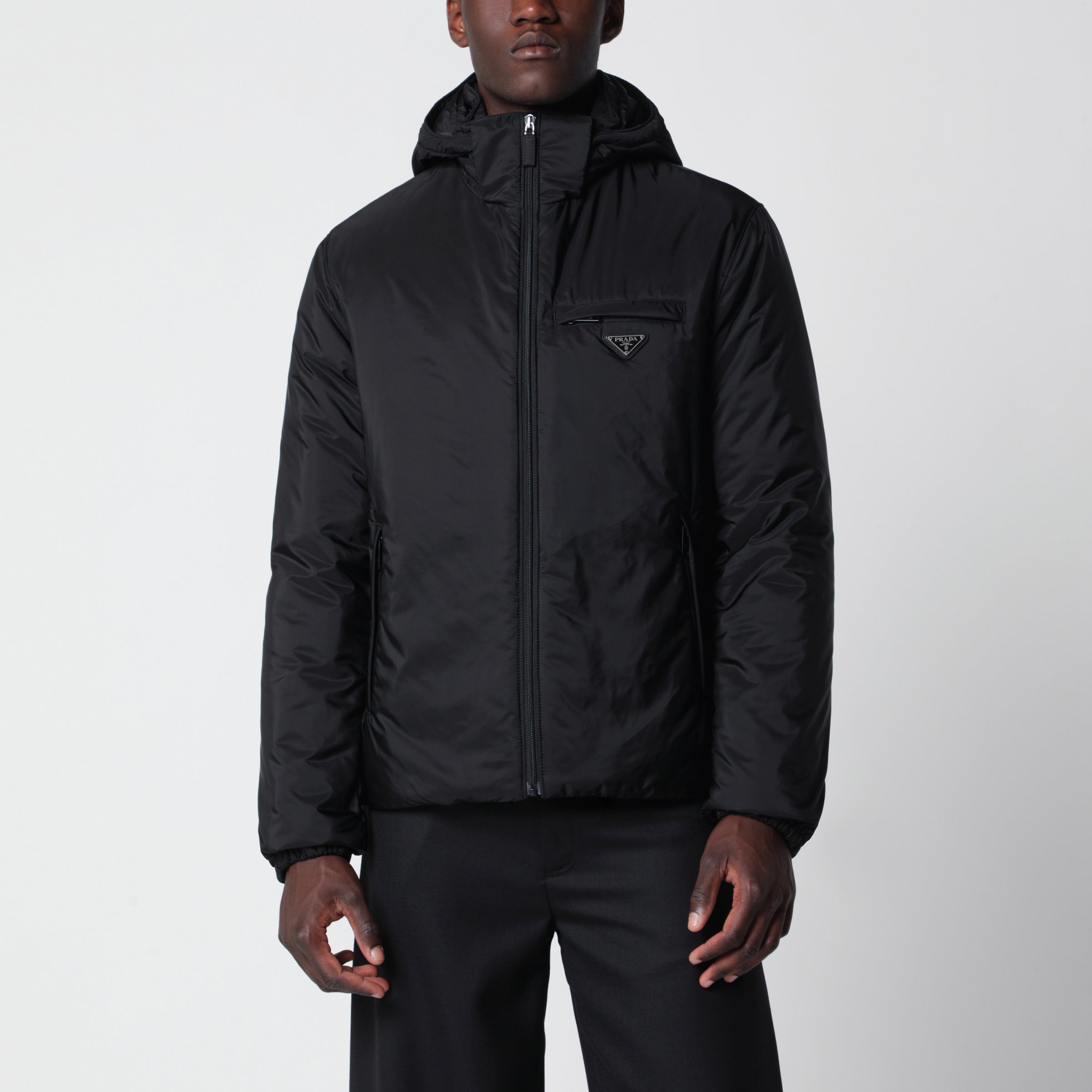 Prada Piumino nero in Re-Nylon