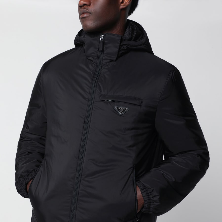 Prada Piumino nero in Re-Nylon, view 4