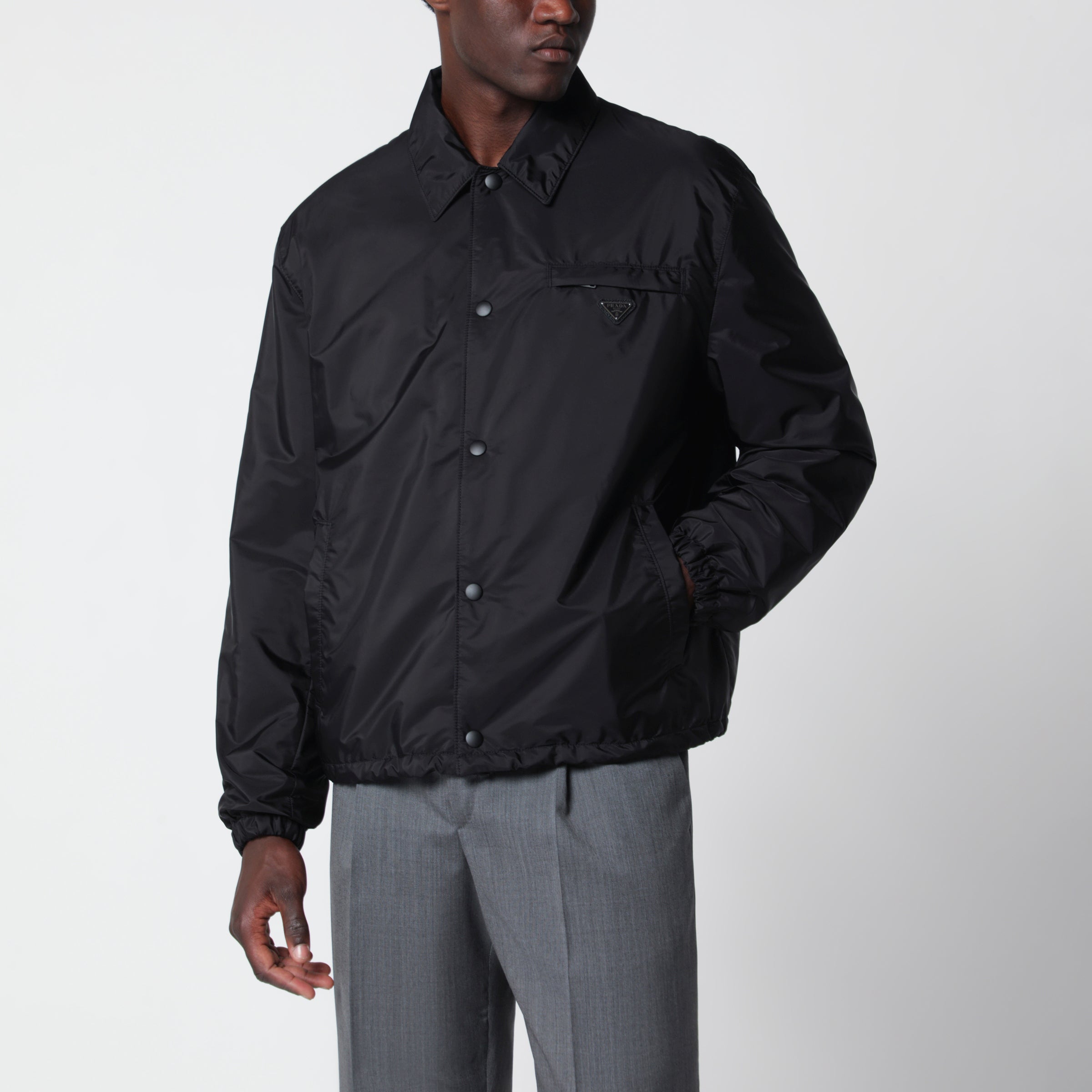Prada Blouson nero in Re-Nylon