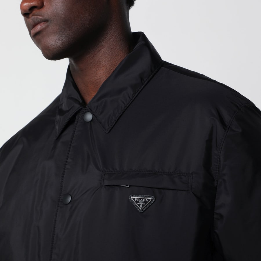 Prada Blouson nero in Re-Nylon, view 4