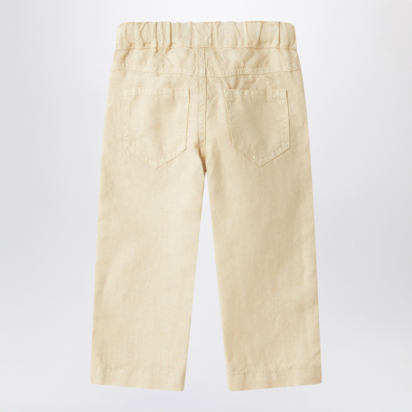 IL GUFO Pantalone beige in lino, view 2