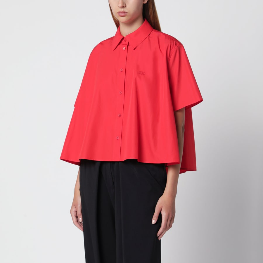 Loewe Camicia a trapezio rossa in cotone