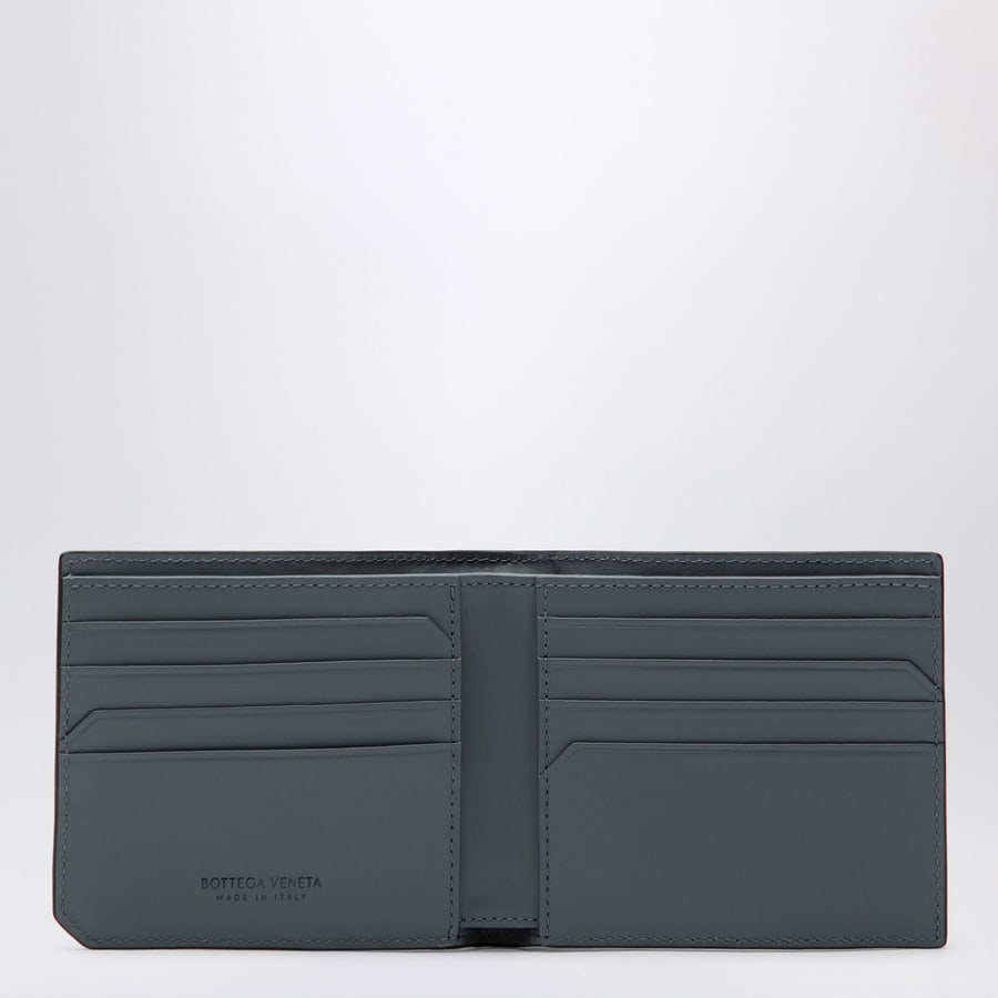 Bottega Veneta Portafoglio bi-fold Intrecciato nero, view 3