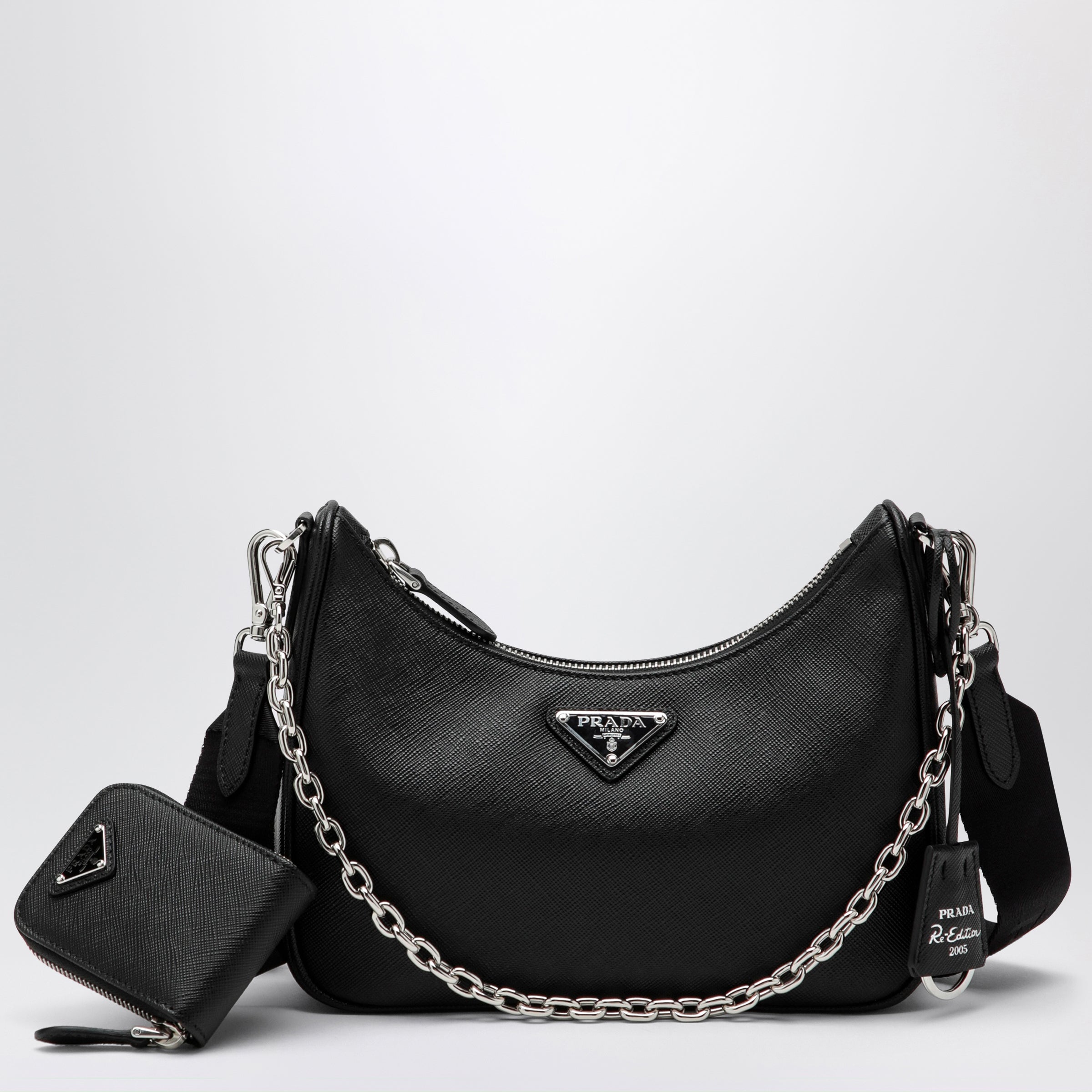 Prada Borsa Re-Edition 2005 nera in pelle