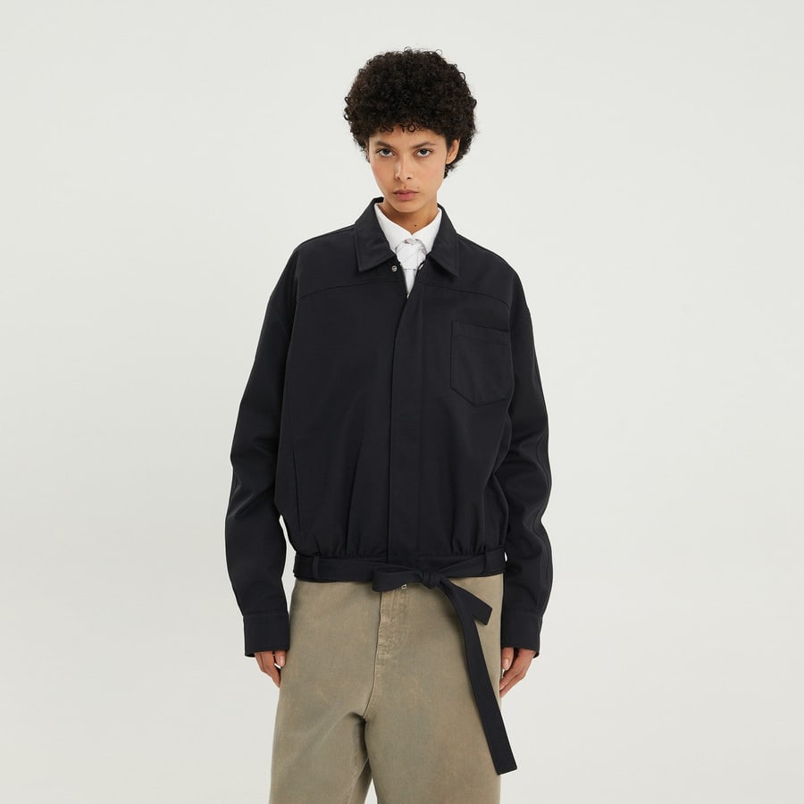 1989 STUDIO Trench corto blu scuro