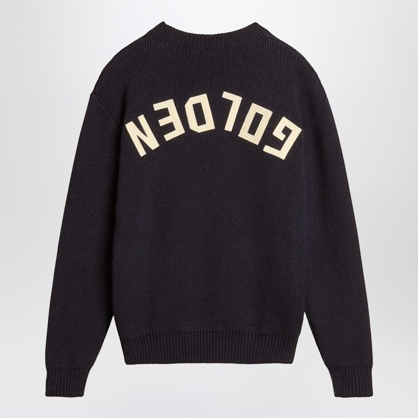 Golden Goose Maglione blu navy in cotone, view 2