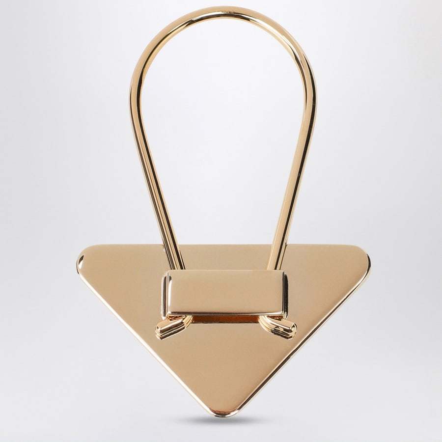 Prada Portachiavi nero/oro in metallo smaltato, view 2