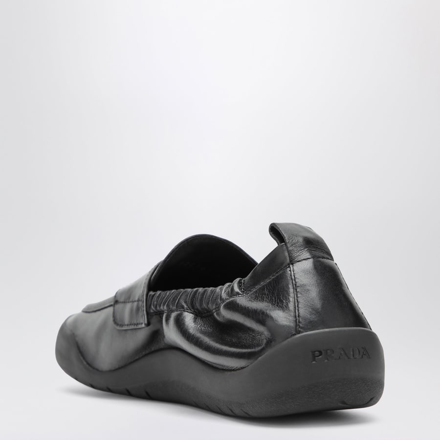 Prada Mocassini Speedrock in pelle neri, view 4