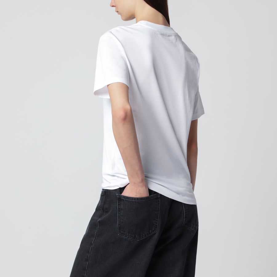 Carhartt WIP T-shirt Spray Heart bianca in cotone biologico, view 3