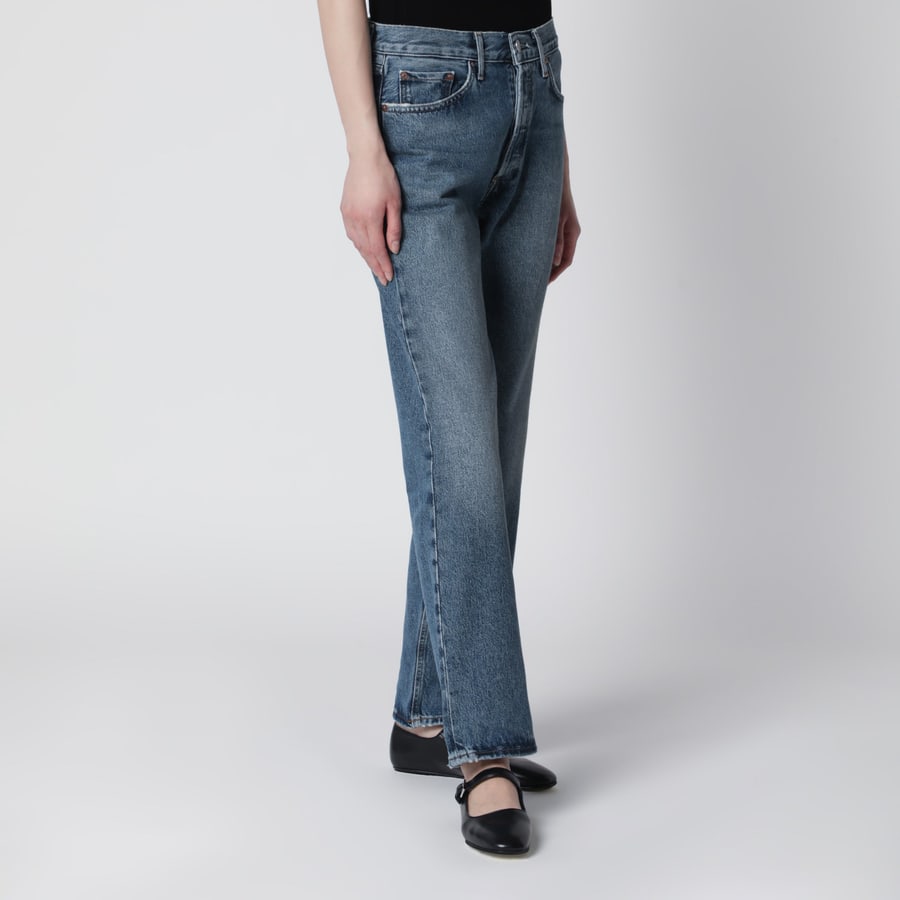 AGOLDE Jeans dritti Lana in denim indaco, view 3